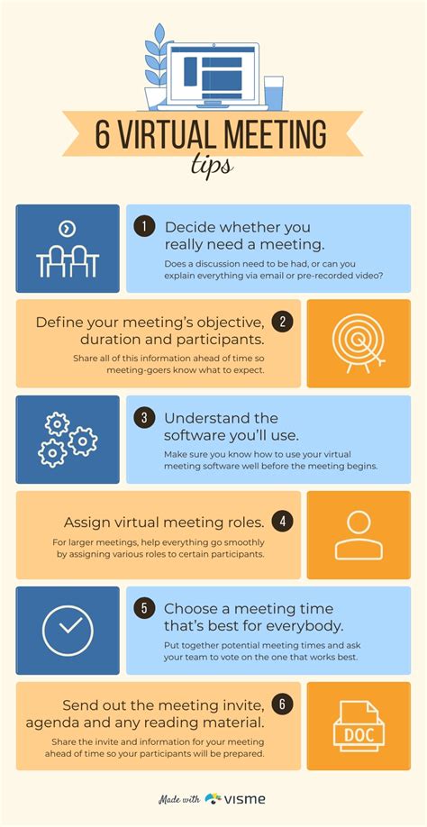 Tips for running online meetings